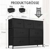 DUMOS Schubkastenkommode Kommode mit 7, 8, 9 Schubladen Stoffkommode mit Stabilem, 7 Schubladen Bild 2