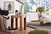 Wohnling Beistelltisch Massiv-Holz 35x35 cm Wohnzimmer-Tisch Design braun Bild 5