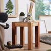 Wohnling Beistelltisch Massiv-Holz 35x35 cm Wohnzimmer-Tisch Design braun Bild 3