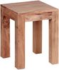 Wohnling Beistelltisch Massiv-Holz 35x35 cm Wohnzimmer-Tisch Design braun Bild 2