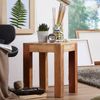Wohnling Beistelltisch Massiv-Holz 35x35 cm Wohnzimmer-Tisch Design braun Bild 4