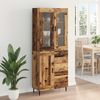 vidaXL Highboard mit Schubladen 2 pcs Altholz Holzwerkstoff 3415695 Bild 4