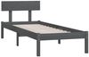 vidaXL Massivholzbett Grau Kiefer 90x190 cm UK Single [810114] Bild 3