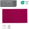 liebling Badematte Badteppich, Fußbodenheizung geeignet, in 3 Größen, Polyester, rechteckig, Antirutsch-Beschichtung, starke Saugfähigkeit, Öko-Tex zertifiziert Bild 4