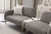 Sitzgruppe/Sofa Set - Wohnzimmergarnitur "Angelica" 3+3+1 + Mittelkonsolentisch-Grau/Weiß Bild 5