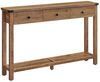 Vasagle Konsolentisch, Beistelltisch, schmaler Sofatisch, mit 3 Schubladen und einer Ablage, für Flur, Wohnzimmer, Landhausstil, honigbraun LNTDE142K41 Bild 5