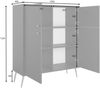 AX LIVING Kommode mit Türen Rorene 105 cm Blau Gold Modern Bild 3