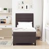vidaXL Boxspringbett mit Matratze Dunkelbraun 90 x 200 cm Stoff 3339283 Bild 3
