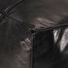 vidaXL Pouf Schwarz 60 x 60 x 30 cm Echtes Ziegenleder 248134 Bild 2