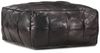 vidaXL Pouf Schwarz 60 x 60 x 30 cm Echtes Ziegenleder 248134 Bild 4