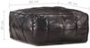 vidaXL Pouf Schwarz 60 x 60 x 30 cm Echtes Ziegenleder 248134 Bild 3