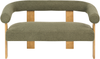 Sofa Set ILBRO Bouclé Grün Hellbraun Bild 5