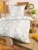 Optidream Bettwäsche Set Mikrofaser 135x200 Polyester Kirschblüten grau gold, Mikrofaser, 2 teilig, Geschenk Idee Frauen Männer neue Wohnung Hochzeit Frühjahr sale Bild 2