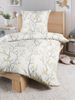 Optidream Bettwäsche Set Mikrofaser 135x200 Polyester Kirschblüten grau gold, Mikrofaser, 2 teilig, Geschenk Idee Frauen Männer neue Wohnung Hochzeit Frühjahr sale Bild 4