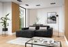 AX LIVING Schwarze Eckcouch Jughlio in L-Form 240cm elegant & modern L Bild 5