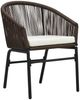 vidaXL Gartenstühle 2 Stk. Braun PE-Rattan 48136 Bild 2