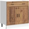 Küchenunterschrank, Buffetschrank Porto Altholz-Optik Holzwerkstoff Bild 2