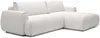 Vente-unique - MONELIA Sofa Stoff Weiß - B 167 cm x H 81 cm x L 270 cm Bild 3
