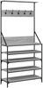 vidaXL Kleiderständer mit Schuhablage Grau Sonoma 90x34x184 cm 837880 Bild 2