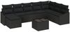 vidaXL Sofa Set mit Kissen 9 pcs Schwarz Poly-Rattan 3346853 Bild 2