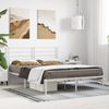 vidaXL Bettgestell mit Kopfteil Metall Weiß 120x200 cm 352366 Bild 4