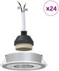 vidaXL Spotlight 24 pcs Silber 9 x 9 x 2 cm Aluminium 4108148 Bild 4