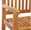 VCM Gartenstuhl 4er Sitzbank Gartenbank Landhausstil Teak Holz Bild 4