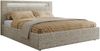 Polsterbett GOLD 5 CLASSIC 160 x 200 cm mit LED-Beleuchtung & Bettkasten, Doppelbett inkl. Lattenrost, Metall-Lift-System & Stauraum - Beige Struktur Bild 5