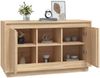vidaXL Sideboard Sonoma-Eiche 102x35x60 cm Holzwerkstoff 831880 Bild 4