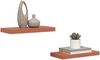 vidaXL Wandregal Wandmontiert 2 pcs Rot 50 x 23 x 4 cm Holzwerkstoff 42019924 Bild 3