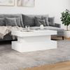 vidaXL Couchtisch mit LED-Leuchten Weiß 90x50x40 cm 839847 Bild 4