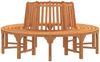 vidaXL Baumbank Rund Ø208 cm Massivholz Eukalyptus 3154103 Bild 4