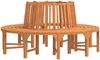vidaXL Baumbank Rund Ø208 cm Massivholz Eukalyptus 3154103 Bild 3