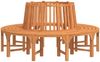 vidaXL Baumbank Rund Ø208 cm Massivholz Eukalyptus 3154103 Bild 2