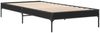 vidaXL Bettgestell Schwarz 75x190 cm Holzwerkstoff und Metall 845056 Bild 3