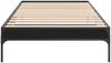 vidaXL Bettgestell Schwarz 75x190 cm Holzwerkstoff und Metall 845056 Bild 4