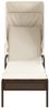 vidaXL Sonnenliegen 2 Stk. mit Dach und Tisch Braun Poly Rattan 3261570 Bild 4