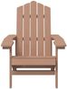 vidaXL Adirondack-Gartenstuhl mit Tisch HDPE Braun 3095702 Bild 4