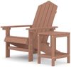 vidaXL Adirondack-Gartenstuhl mit Tisch HDPE Braun 3095702 Bild 2