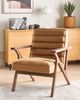 Sessel KISA Samtstoff Braun Bild 3