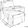 Sessel KISA Samtstoff Braun Bild 2