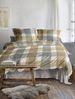 Irisette Feinbiber Bettwäsche Koala 155x220 Karo gold grau beige 8622-40 Bild 2