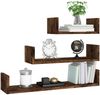 vidaXL Wandregale 3 Stk. Räuchereiche Holzwerkstoff 815261 Bild 5