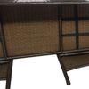 vidaXL 2-Sitzer-Gartensofa mit Teetisch Poly Rattan Braun 42469 Bild 4