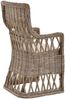 Krines Home Esszimmerstuhl Rattan Esszimmer-Sessel nordischer Stil Rattanstuhl Esszimmerstuhl, mit Armlehne, gerade Rückenlehne Bild 3