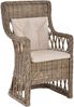 Krines Home Esszimmerstuhl Rattan Esszimmer-Sessel nordischer Stil Rattanstuhl Esszimmerstuhl, mit Armlehne, gerade Rückenlehne Bild 5