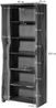 Bücherregal Sheesham 81x45x200 natur lackiert / sandgestrahlt PURE SHEESHAM #227 Bild 5
