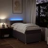 vidaXL Boxspringbett mit Matratze Dunkelbraun 100x200 cm Stoff 3289670 Bild 5