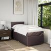 vidaXL Boxspringbett mit Matratze Dunkelbraun 100x200 cm Stoff 3289670 Bild 4