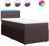 vidaXL Boxspringbett mit Matratze Dunkelbraun 100x200 cm Stoff 3289670 Bild 2